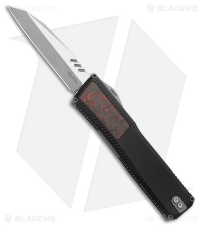 Axial Shift Gen III Wharncliffe OTF Auto Knife Black Al + Lava Flow CF (3.5