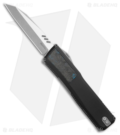 Axial Shift Gen III Wharncliffe OTF Knife Black Al Dark Matter Blue (3.5