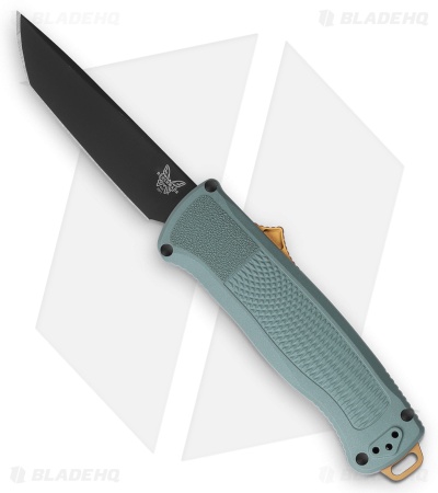 Benchmade Shootout OTF D/A Automatic Knife Sage Green (3.5" Black) 5370BK-07