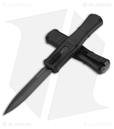 Benchmade Claymore OTF D/A Auto Knife Black Grivory (3.9" Gray) 3370GY