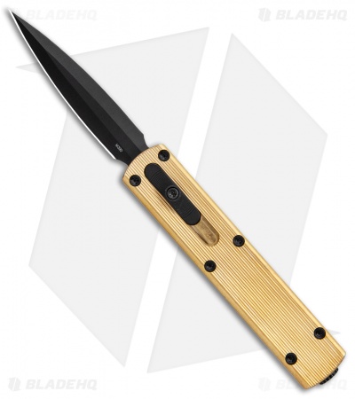 D Rocket Designs Zulu Spear D/A OTF Automatic Knife Aluminum-Bronze (2.8
