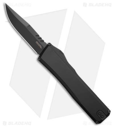 Axial Shift MagnaCut D/A OTF Automatic Knife Black Aluminum (3.5" DLC)