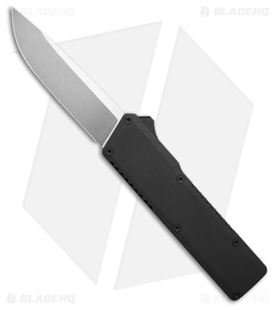 Chaves Dissident OTF Knife Petrified Black Aluminum  (3.875" Stonewash)