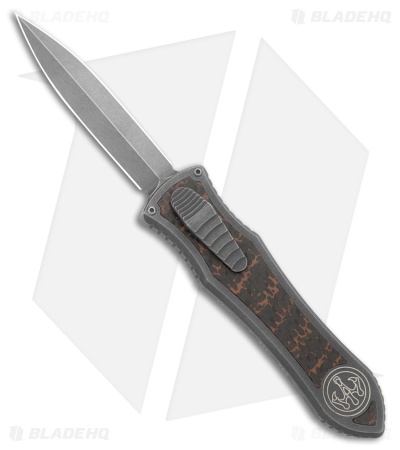 G&G Hawk Custom Deadlock Model C OTF Knife Snakeskin CF/SW Ti (3.5" SW MagnaCut)