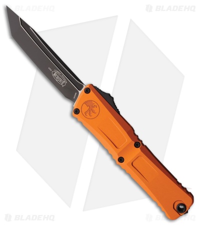 Microtech Combat Troodon Gen III T/E OTF Automatic Knife Orange Al (4" Black)