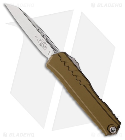 Microtech Cypher II S/E OTF Automatic Knife OD Green Aluminum (3.5" Stonewash)