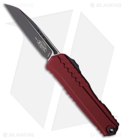 Microtech Cypher II S/E OTF Automatic Knife Merlot Red Aluminum (3.5" Black)