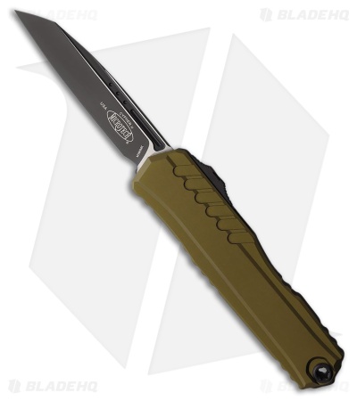 Microtech Cypher II S/E OTF Automatic Knife OD Green Aluminum (3.5" Black)