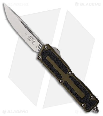 Microtech Scarab II Gen III S/E OTF Automatic Knife OD Green Al (4" Stonewash)