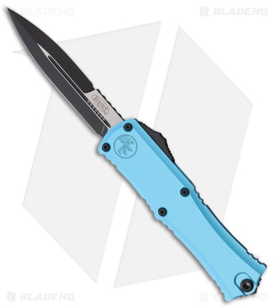 Microtech Hera II Mini Bayonet 30th Anniversary OTF Knife Turquoise (3" Black)