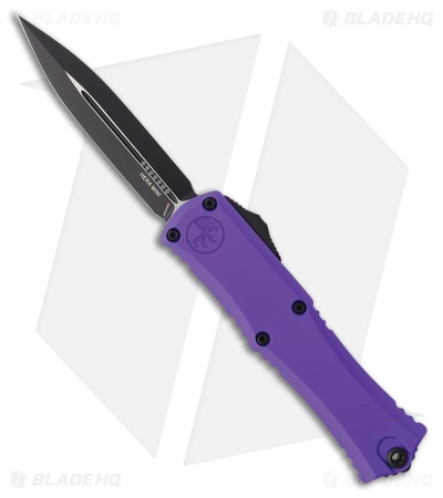 Microtech Hera II Mini D/E OTF Automatic Knife Purple Aluminum (3" Black)