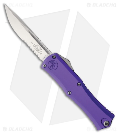 Microtech Hera II Mini S/E OTF Automatic Knife Purple Aluminum (2.9" Satin Serr)