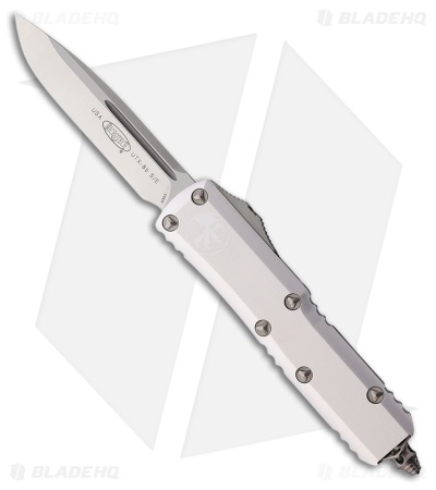 Microtech UTX-85 S/E OTF Automatic Knife Natural Clear Aluminum (3.1" Satin)