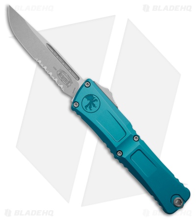 Microtech Combat Troodon Gen III S/E OTF Knife Blue Al (4" SW Serr) 1143-11BL