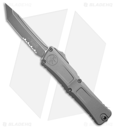 Microtech Combat Troodon Gen III T/E OTF Knife Cerakote Ti Gray (4" Gray Serr)