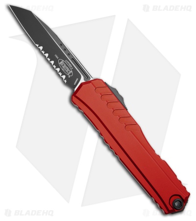 Microtech Cypher II S/E OTF Automatic Knife Red (3.5" Black Serr)1241-2RD