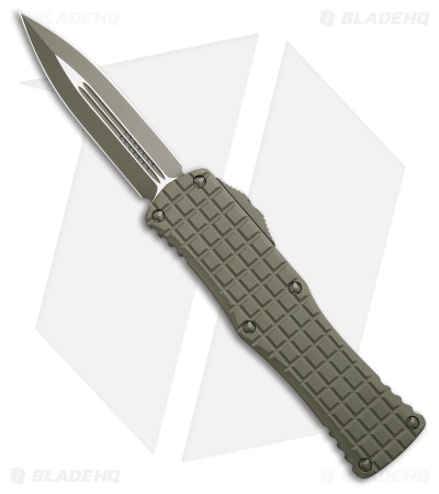 Microtech Hera D/E OTF Knife Cerakote Forest Green Frag Aluminum (3.1" Green)