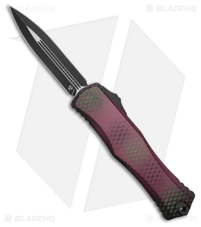 Microtech Hera II D/E OTF Automatic Knife Purple X-51 (4" BLK)