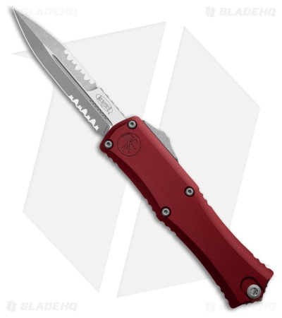 Microtech Hera II Mini Bayonet OTF Auto Knife Merlot Aluminum (2.9" Apoc Serr)