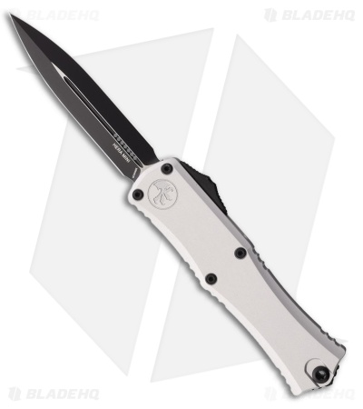 Microtech Hera II Mini D/E OTF Automatic Knife Natural Clear Aluminum (3
