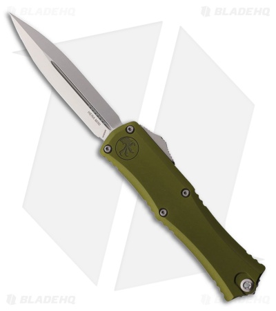 Microtech Hera II Mini D/E OTF Automatic Knife OD Green Aluminum (3" Satin)