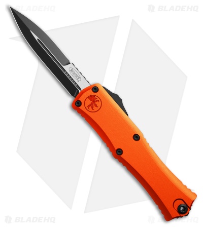 Microtech Hera II Mini Bayonet OTF Automatic Knife Orange Aluminum (3" Black)