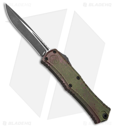 Microtech Hera II Mini Recurve OTF Automatic Knife Outbreak Series (3" Black SW)