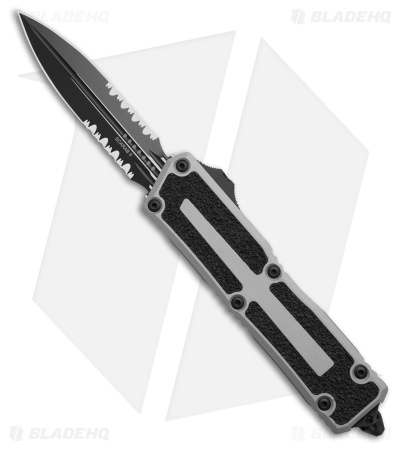 Microtech Scarab II Gen III D/E OTF Auto Knife Natural Clear Al (4" Black Serr)