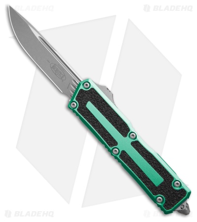 Microtech Scarab II Gen III S/E OTF Knife Turquoise Aluminum (4" Apocalyptic)