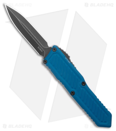 Guardian Tactical GTX-025 Dagger OTF Knife Blue Aluminum (2.75" Dark Stonewash)
