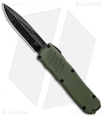 Guardian Tactical RECON-035 Drop Point OTF Auto Knife OD Green (3.3" Dark SW)
