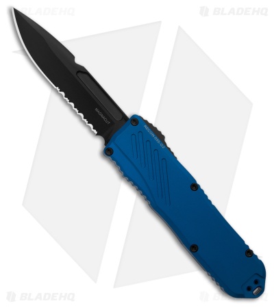 Guardian Tactical RECON-035 G2 S/E OTF MagnaCut Knife Blue Al (3.3" Black Serr)