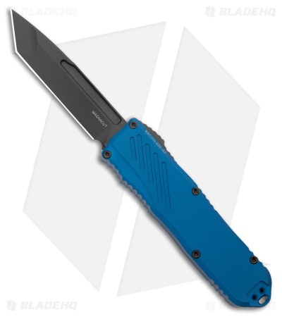 Guardian Tactical RECON-035 G2 T/E OTF Knife Blue Aluminum (3.3" Black)