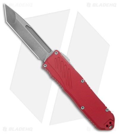 Guardian Tactical RECON-035 G2 T/E OTF Knife Red Aluminum (3.3" SW)