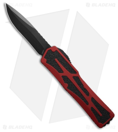 Heretic Knives Colossus MagnaCut Tactical OTF Automatic Knife Red (3.5" Black)
