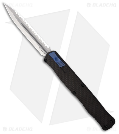 Heretic Cleric II DE OTF Automatic Knife CF Inlay (4.2" Stonewash)