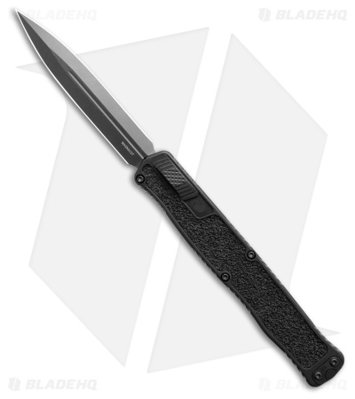Heretic Cleric II OTF Auto Knife Black Aluminum/Rubber (4.25