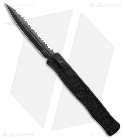 Heretic Cleric II OTF Auto Knife Black Aluminum/Rubber (4.25