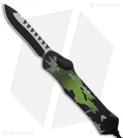Heretic Knives Hydra Recurve S/A OTF Auto Knife Camo (3.6" Two-Tone)