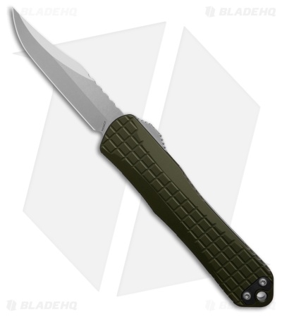 Heretic Knives Manticore E OTF Automatic Knife Green Frag Aluminum (3.1" SW)