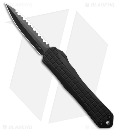 Heretic Knives Manticore-S MagnaCut D/E OTF Black Frag Al (2.6" DLC Full Serr)