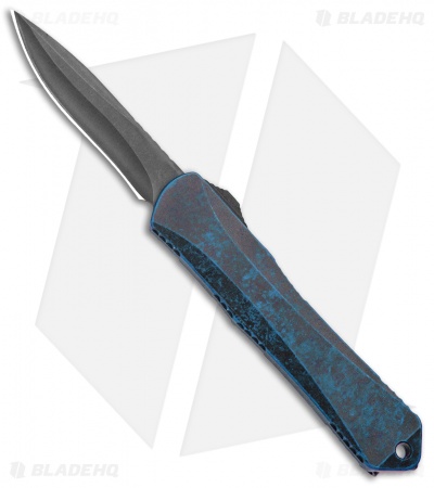 Heretic Knives Manticore-S Recurve OTF Knife Breakthrough Blue (2.63