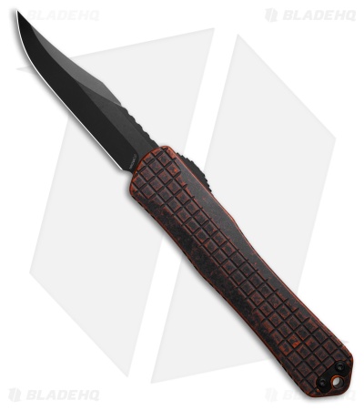 Heretic Knives Manticore X Bowie OTF Knife Breakthrough Orange Al (3.75" DLC)