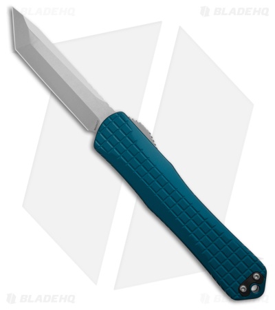 Heretic Knives Manticore-X MagnaCut T/E OTF Knife Blue Frag Aluminum (3.75" SW)