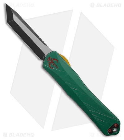 Heretic Manticore-X Bounty Hunter MagnaCut Tanto OTF Knife Green Al (3.75" 2-T)