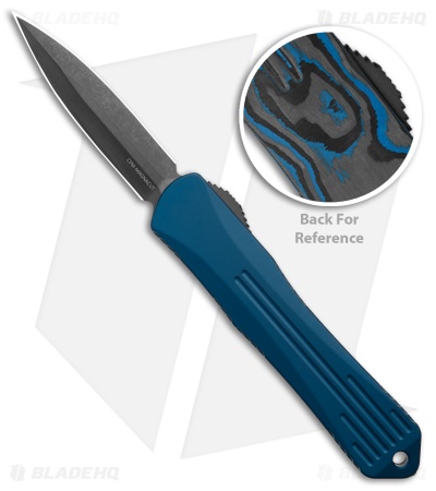 Heretic Knives Manticore S D/E MagnaCut OTF Knife Blue Aluminum/CF (2.6