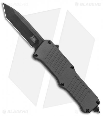 HK Mini Incursion OTF Automatic Tanto Knife Gray Aluminum ( 3