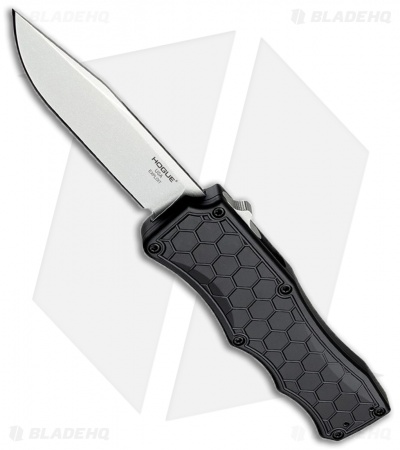 Hogue Knives Exploit OTF Automatic Knife Clip Point Black (3.5" Stonewash) 34050