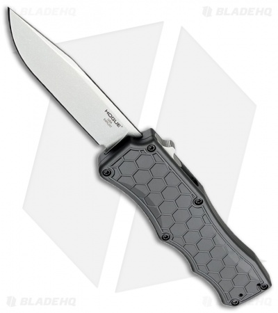 Hogue Knives Exploit OTF Automatic Knife Clip Point Gray (3.5" Stonewash) 34052