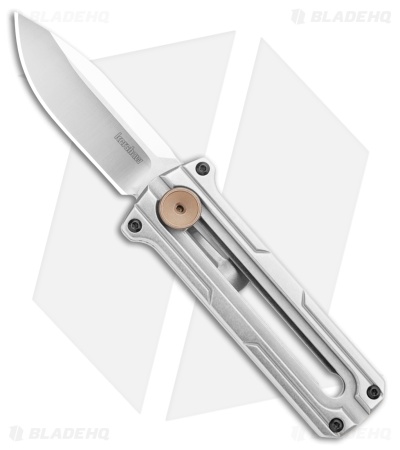 Kershaw Cybernet Manual Sliding Button Lock OTF Knife Steel (2.4" Satin) 2046